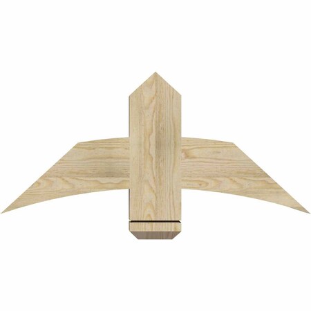 Ekena Millwork Bellingham Rough Sawn Timber Gable Bracket, Douglas Fir, 36"W x 16"H x 4"D x 6"F, 11/12 Pitch GBW036X16X0406BEL00RDF